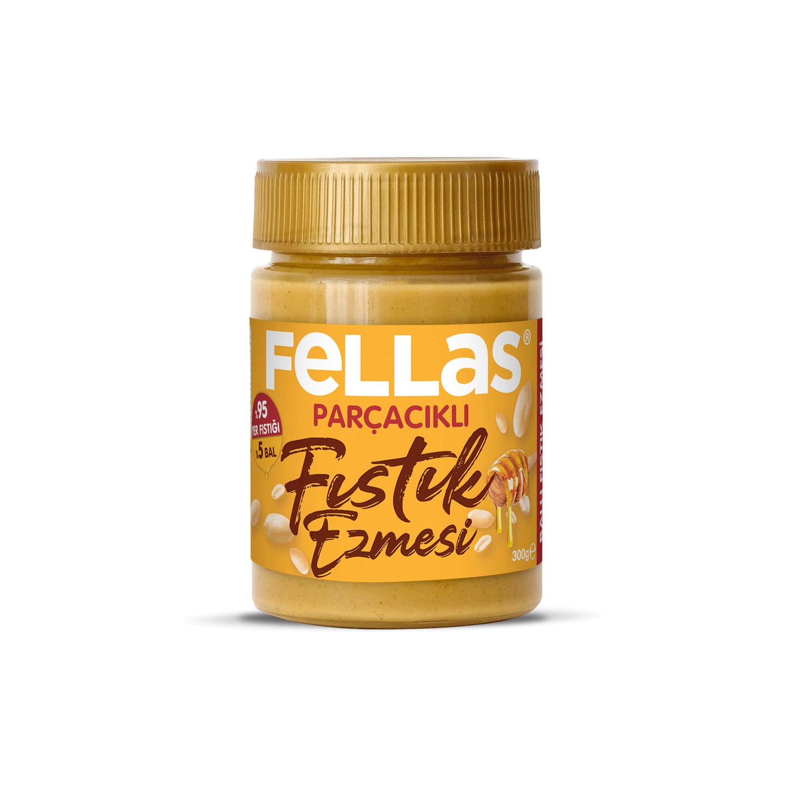 Fellas %100 Fıstık Ezmesi 300g Şekersiz & Doğal